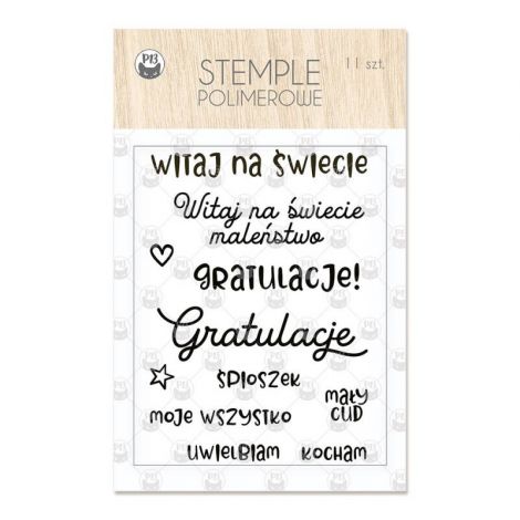 Zestaw stempli P13 Baby Joy 02 PL, 11szt